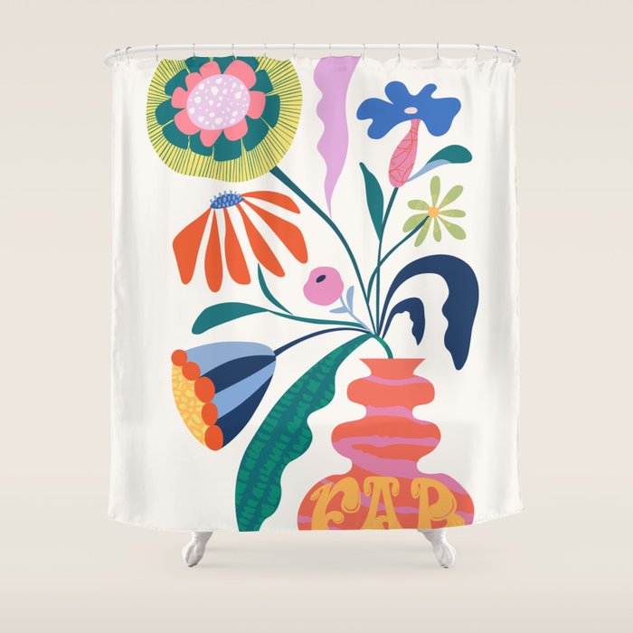 Flower market Shower Curtain Gallery Image 1