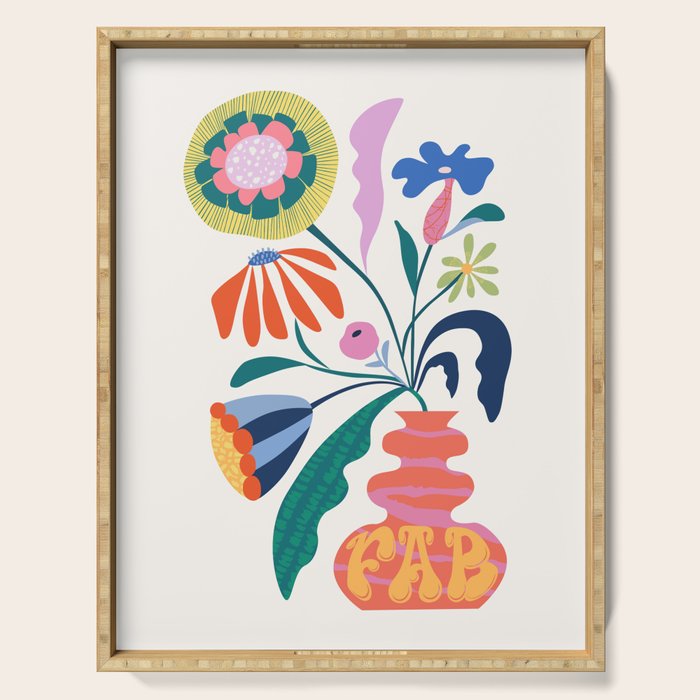 Flower market Serving Tray Gallery Image 1