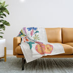 Flower market Throw Blanket Gallery Image 1