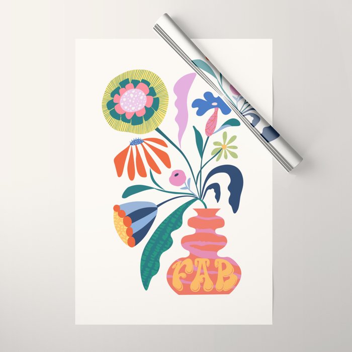 Flower market Wrapping Paper Gallery Image 1