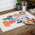 Flower market Outdoor Rug Gallery Image 2
