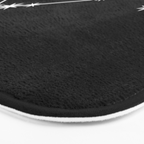 Scorpio Zodiac Star Constellation Line Art Black Bath Mat Gallery Image 3
