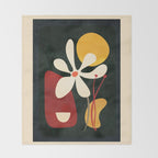 Abstract Daisy 01 Throw Blanket Gallery Image 2