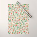 Swedish Floral - Cream Wrapping Paper Gallery Image 1