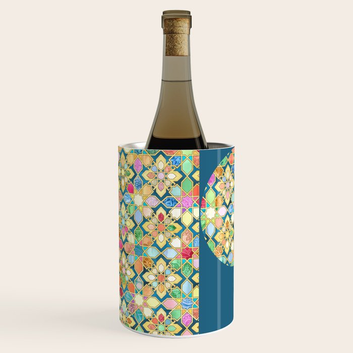 Gilded Moroccan Mosaic Tiles Wine Chiller Gallery Image 3