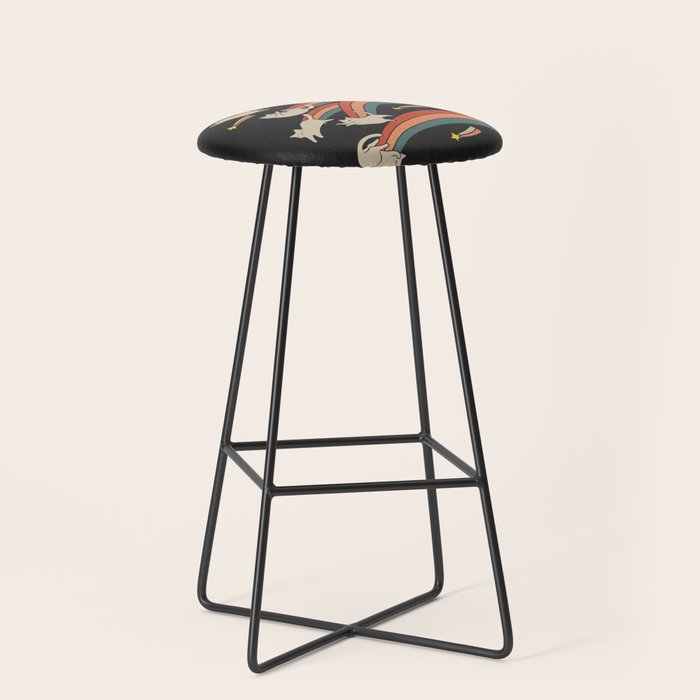 Cat Landscape 164: The Shooting Stars Stool Gallery Image 1