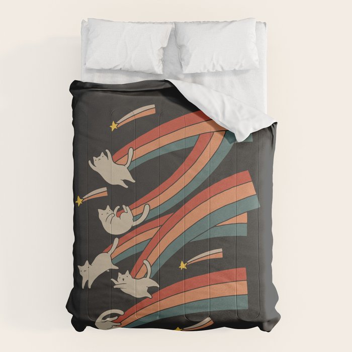 Cat Landscape 164: The Shooting Stars Comforter Gallery Image 6