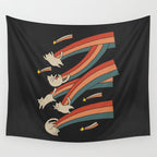 Cat Landscape 164: The Shooting Stars Wall Tapestry Gallery Image 4