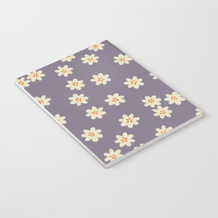 Tiny Flowers / Lavender & Orange Notebook Gallery Image 3