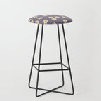 Tiny Flowers / Lavender & Orange Stool Gallery Image 1