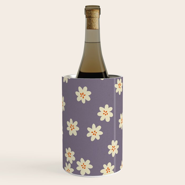 Tiny Flowers / Lavender & Orange Wine Chiller Gallery Image 1