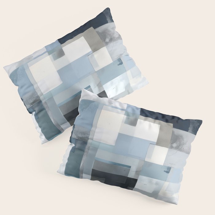 Soft Blue Forms III Pillow Sham Gallery Image 1