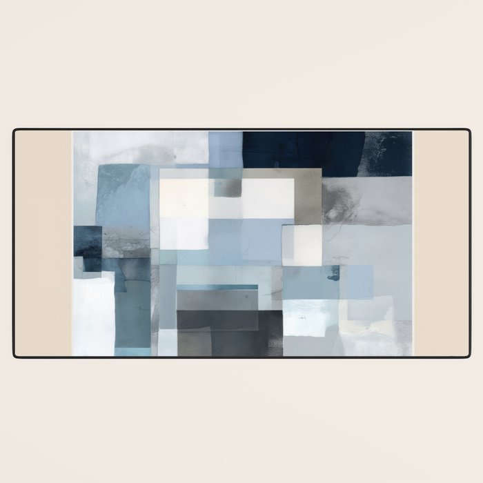 Soft Blue Forms III Desk Mat Gallery Image 3