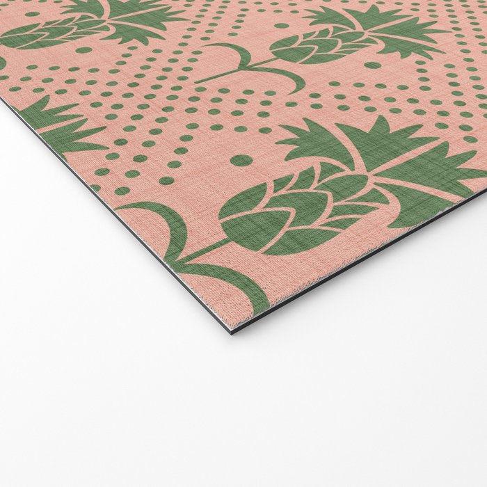 Bachelor Button Boutonniere Peach Green Welcome Mat Gallery Image 2
