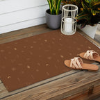 Southwestern Symbolic Pattern in Rust & Tan Outdoor Rug Gallery Image 2
