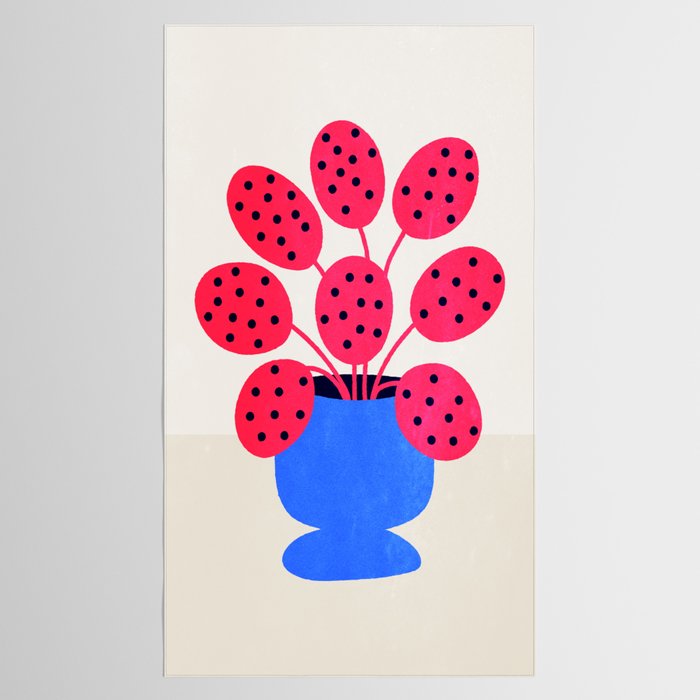 Blueberry Vase & French Fuchsia Leaves: Vases & Stuff 03 Tablecloth Gallery Image 2