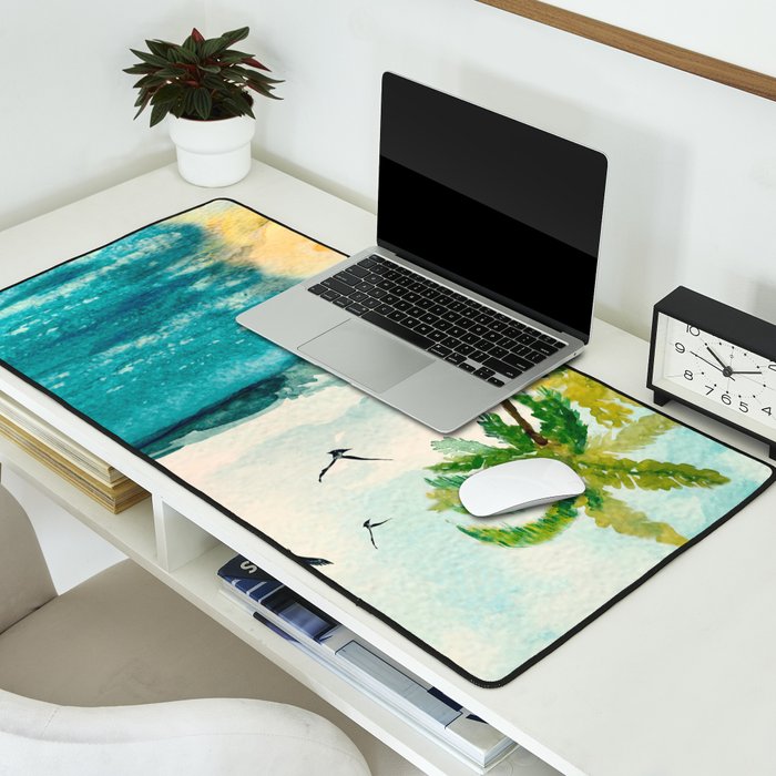 Palm Trees 1 Desk Mat Gallery Image 2