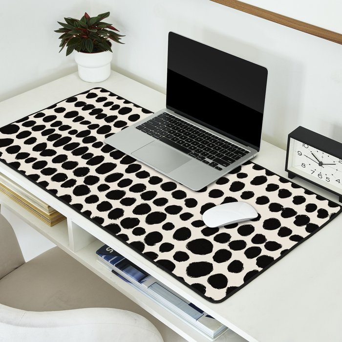 Irregular Polka Dot Pattern #1 Desk Mat Gallery Image 2