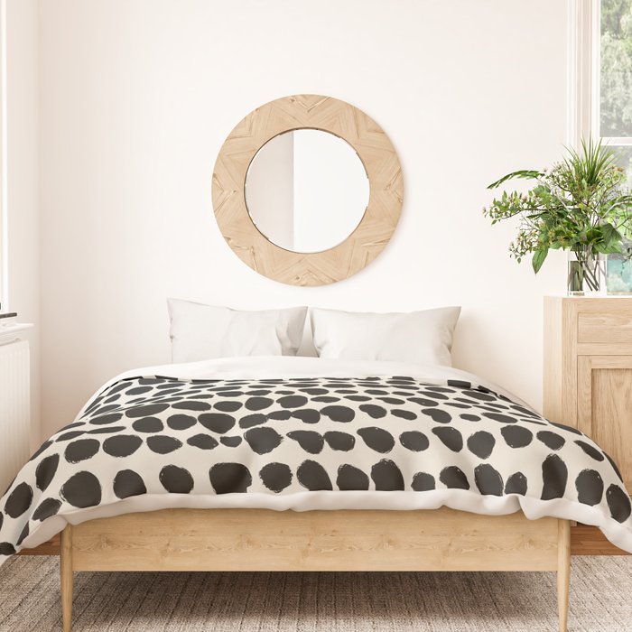Irregular Polka Dot Pattern #1 Duvet Cover Gallery Image 3