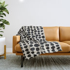 Irregular Polka Dot Pattern #1 Throw Blanket Gallery Image 1