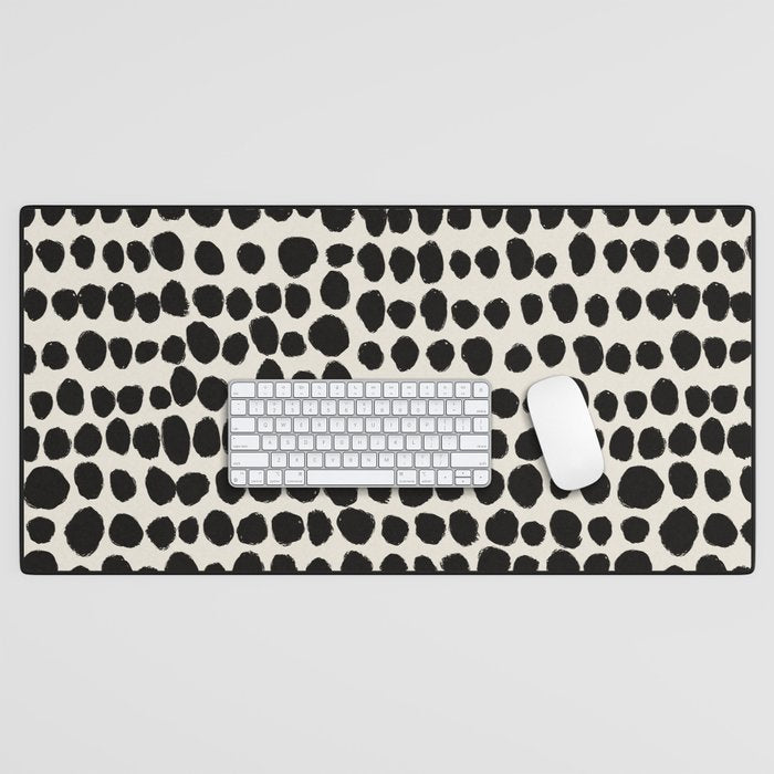 Irregular Polka Dot Pattern #1 Desk Mat Gallery Image 1