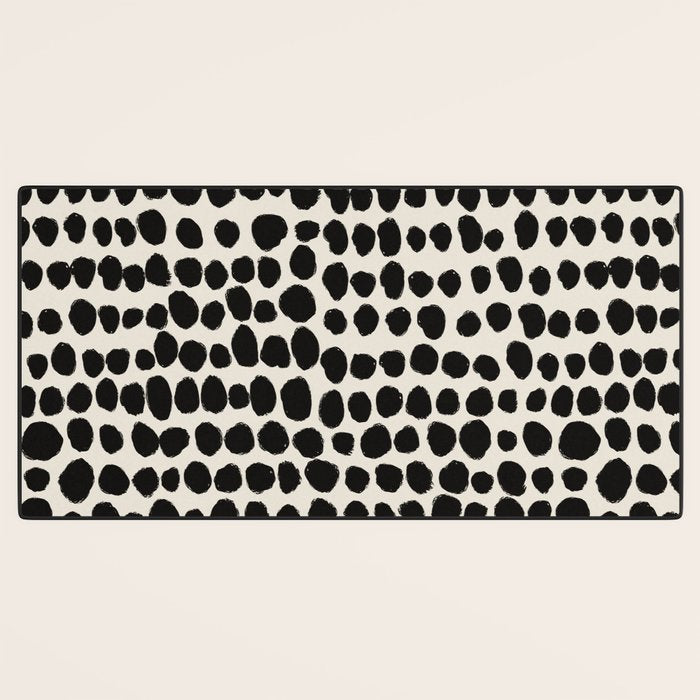 Irregular Polka Dot Pattern #1 Desk Mat Gallery Image 3