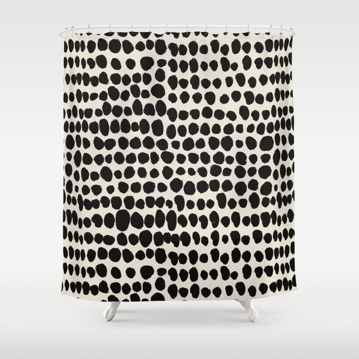 Irregular Polka Dot Pattern #1 Shower Curtain Gallery Image 1