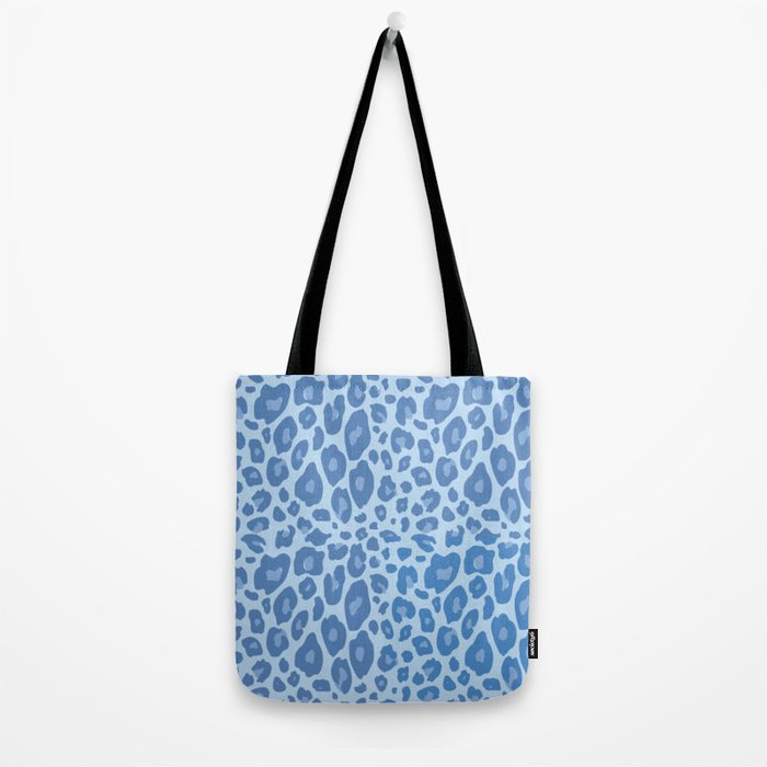 ultra bold leopard blue pastel Tote Bag Gallery Image 2