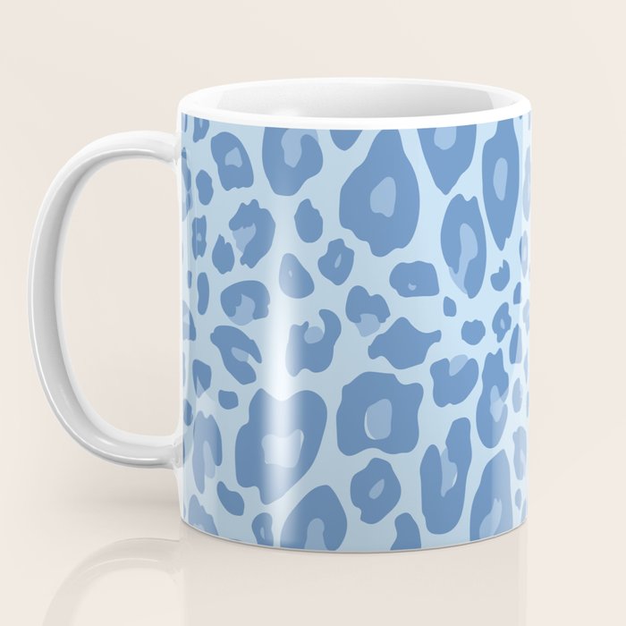 ultra bold leopard blue pastel Coffee Mug Gallery Image 3