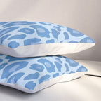 ultra bold leopard blue pastel Pillow Sham Gallery Image 3