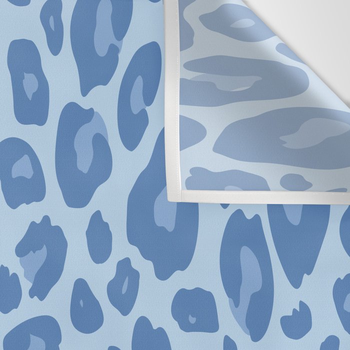 ultra bold leopard blue pastel Wall Tapestry Gallery Image 3