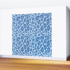 ultra bold leopard blue pastel Wall Mural Gallery Image 2