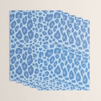 ultra bold leopard blue pastel Wrapping Paper Gallery Image 3