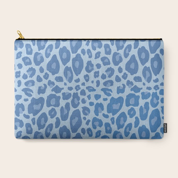 ultra bold leopard blue pastel Carry All Pouch Gallery Image 3