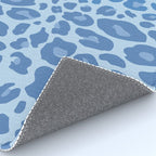 ultra bold leopard blue pastel Rug Gallery Image 4