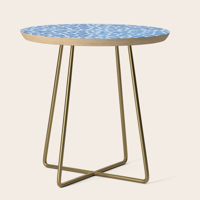 ultra bold leopard blue pastel Side Table Gallery Image 1