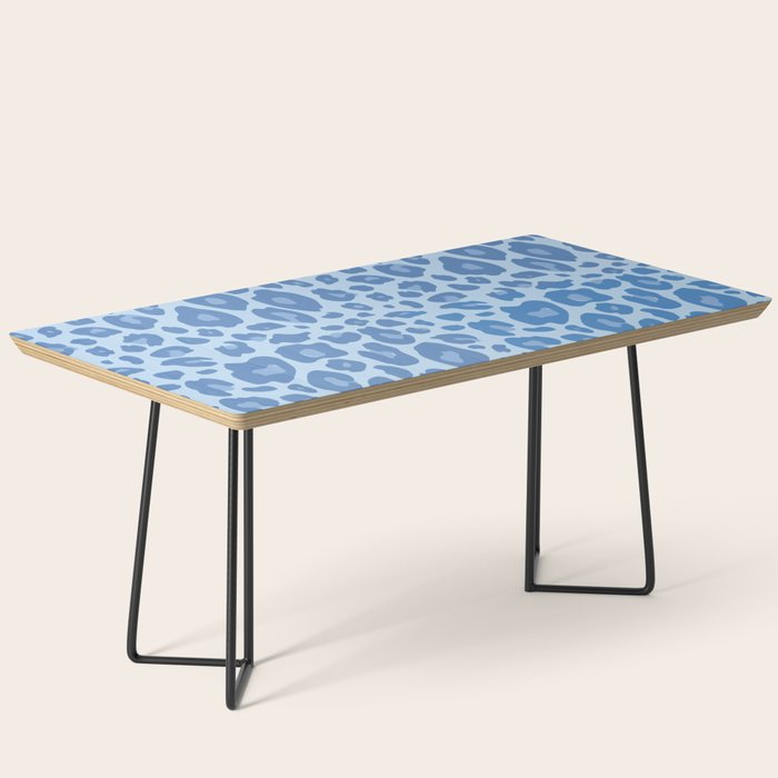 ultra bold leopard blue pastel Coffee Table Gallery Image 1
