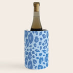 ultra bold leopard blue pastel Wine Chiller Gallery Image 1