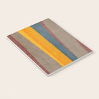 Yellow Orange Blue Beige Brown Modern MCM Art Notebook Gallery Image 3