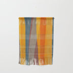 Yellow Orange Blue Beige Brown Modern MCM Art Wall Hanging Gallery Image 1