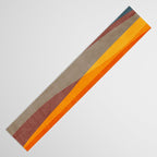 Yellow Orange Blue Beige Brown Modern MCM Art Table Runner Gallery Image 3
