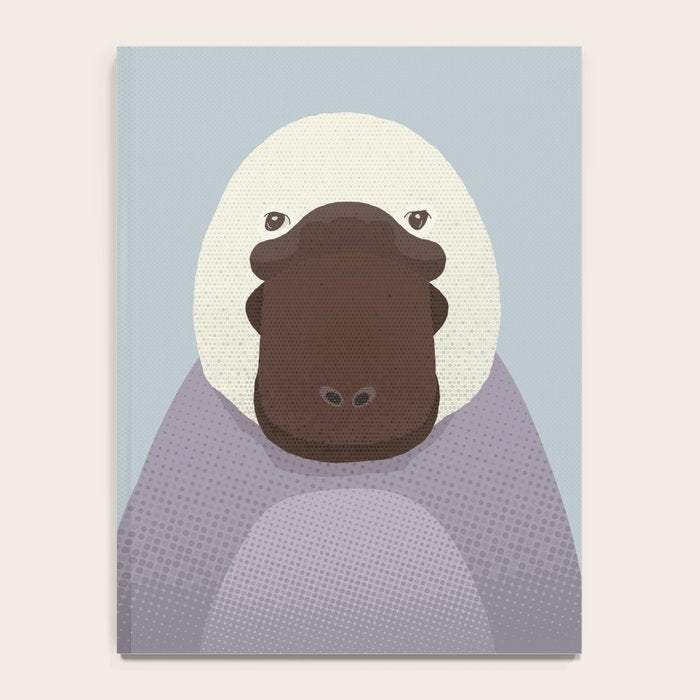 Whimsy Platypus, Animal Portrait Notebook Gallery Image 4
