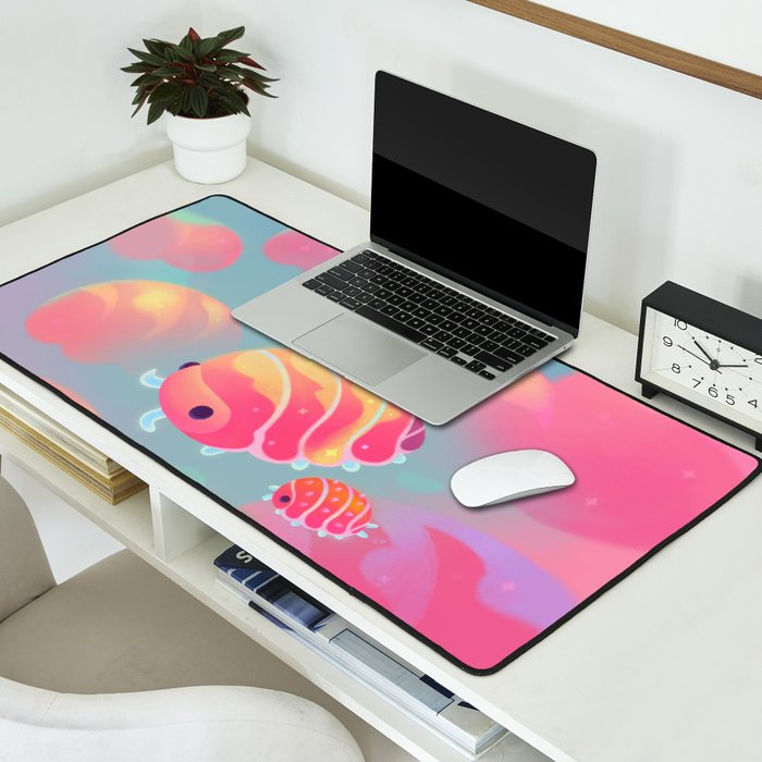 Cloud isopod - sunset Desk Mat Gallery Image 2
