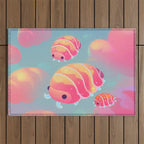 Cloud isopod - sunset Outdoor Rug Gallery Image 1