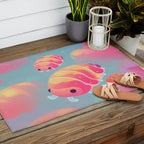 Cloud isopod - sunset Outdoor Rug Gallery Image 2
