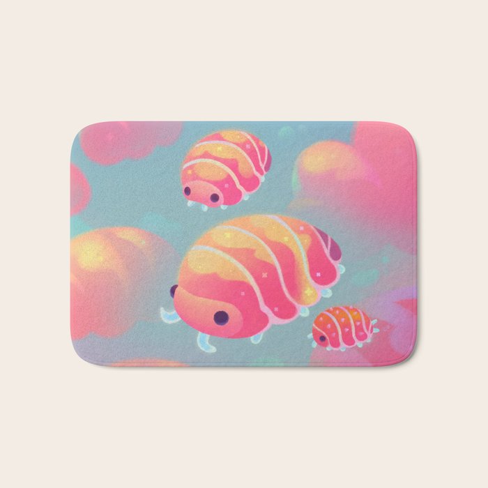 Cloud isopod - sunset Bath Mat Gallery Image 1