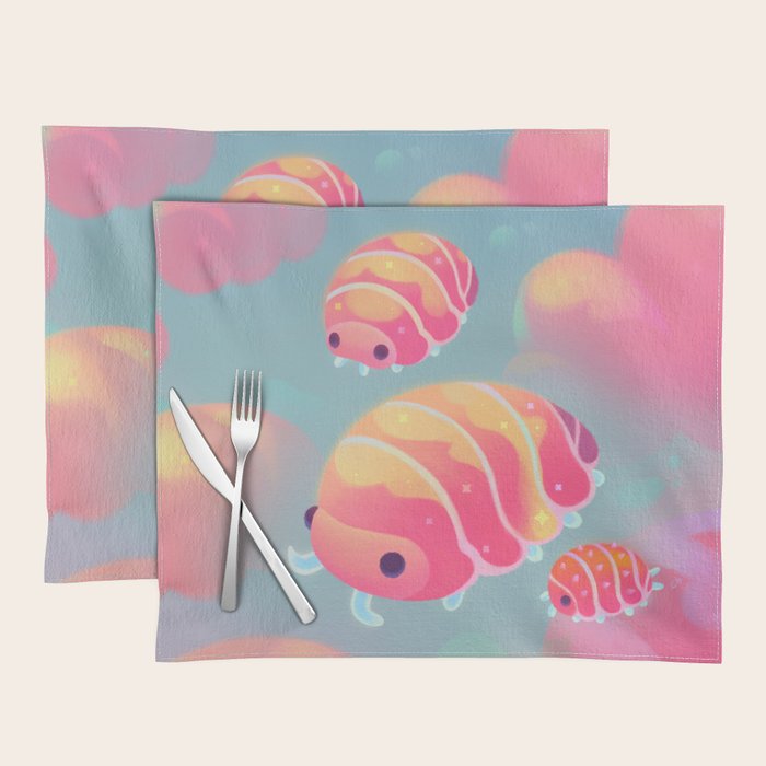 Cloud isopod - sunset Placemat Gallery Image 1