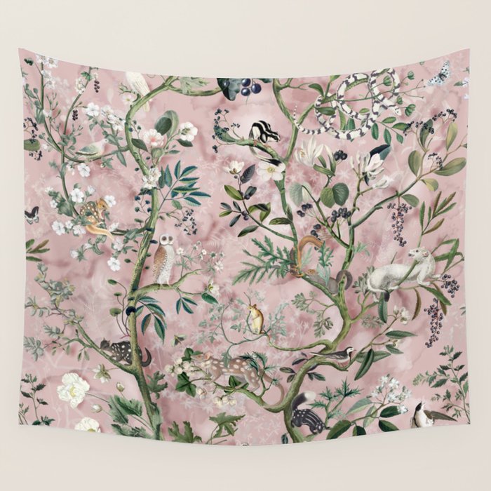 Wild Future pink Wall Tapestry Gallery Image 4