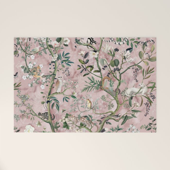 Wild Future pink Welcome Mat Gallery Image 1