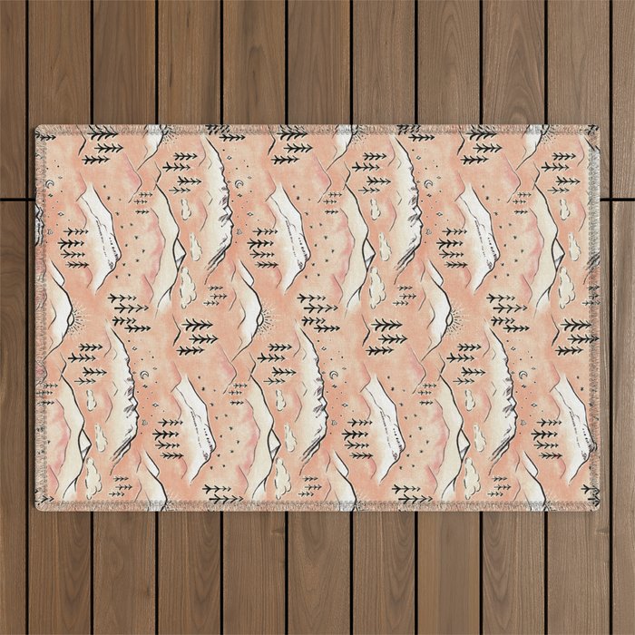 Monte Vista - peach Outdoor Rug Gallery Image 1